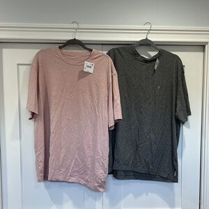 NWT American Eagle Men's Pink and Gray Super SoftT-Shirt Set XXL